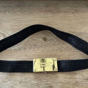 Michael Kors classic logo black and gold belt size small/medium